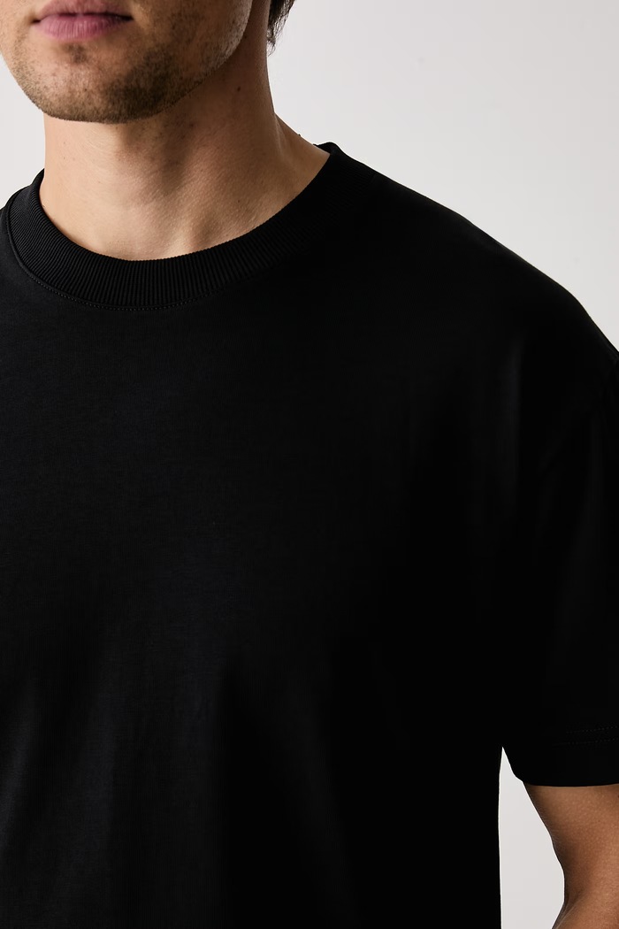 T-shirt męski bawełniany Marc O'Polo 5000012930 czarny