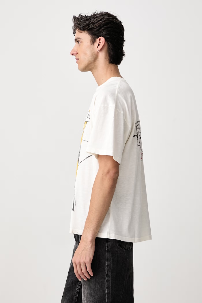 T-shirt bawełniany męski Represent MLM101202 biały