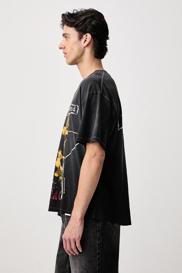 T-shirt bawełniany męski Represent MLM101202 czarny