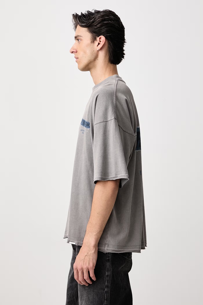 T-shirt bawełniany męski Represent szary MLM101074