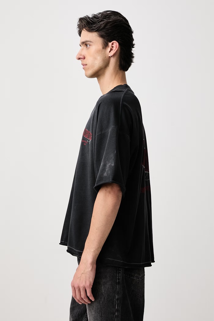 T-shirt bawełniany męski Represent MLM101074 czarny