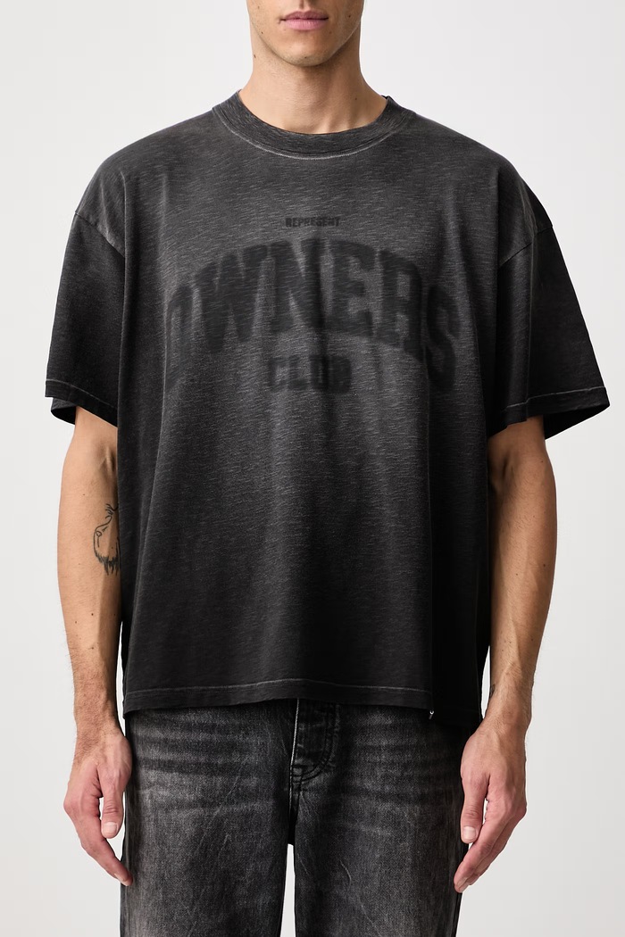 T-shirt bawełniany męski Represent czarny OCM100070
