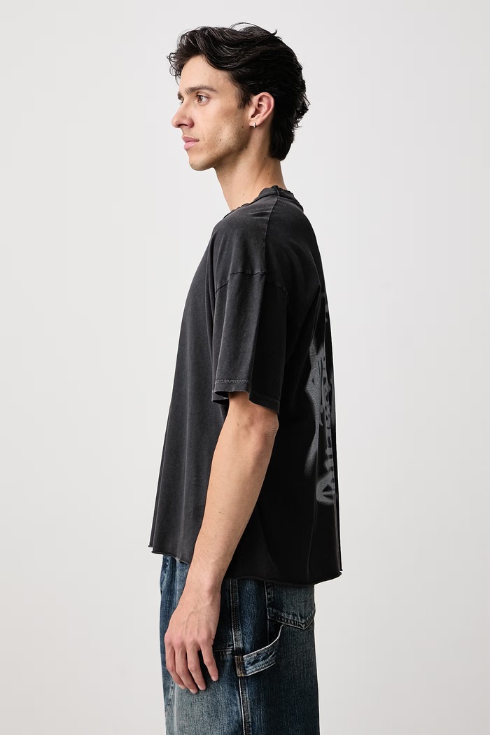 T-shirt z bawełną męski Represent MLM3585 czarny