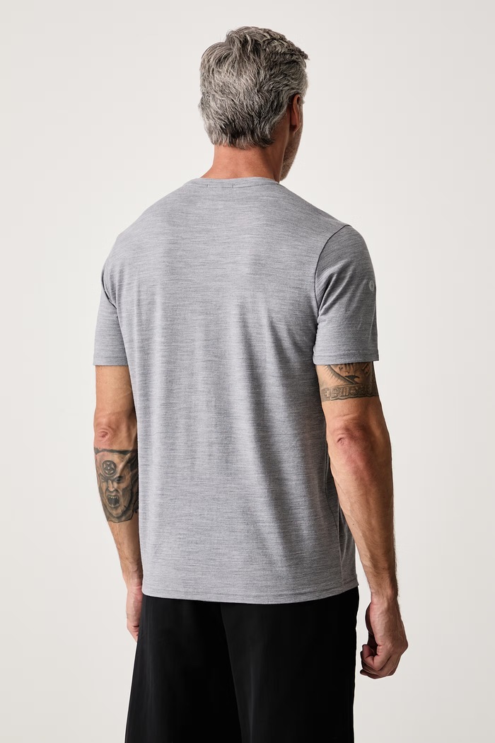Odzież Smartwool T-shirt męski z wełną merino SW0032905451 szary