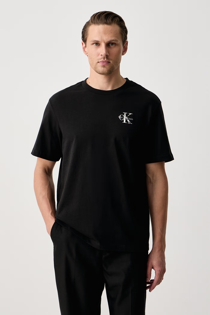 Odzież Calvin Klein Jeans T-shirt męski bawełniany LV04RH846G czarny