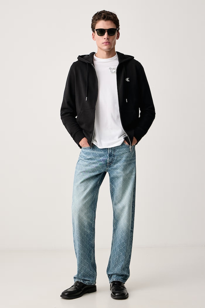 Calvin Klein Jeans T-shirt męski LV04RH819G biały AW26