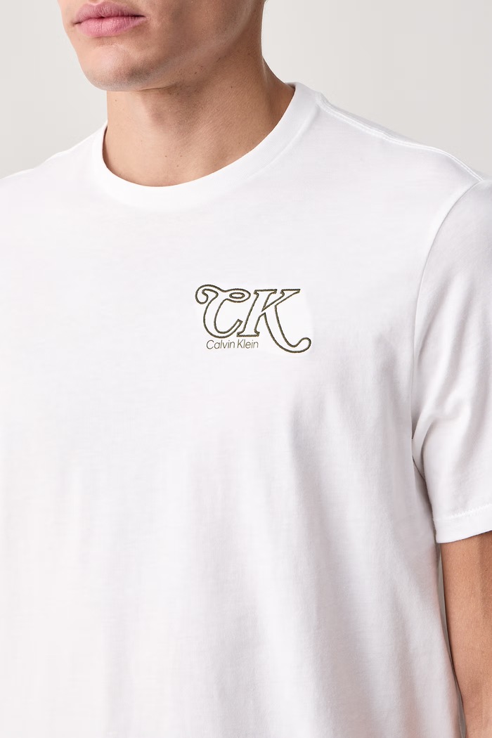 T-shirt męski Calvin Klein Jeans LV04RH819G biały