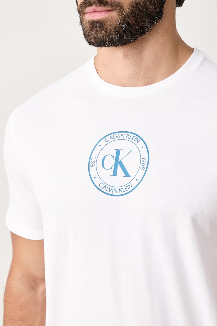T-shirt męski bawełniany Calvin Klein Jeans LV04RH817G biały