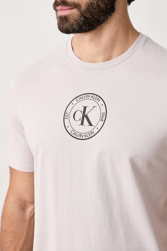 Odzież Calvin Klein Jeans T-shirt męski bawełniany LV04RH817G szary