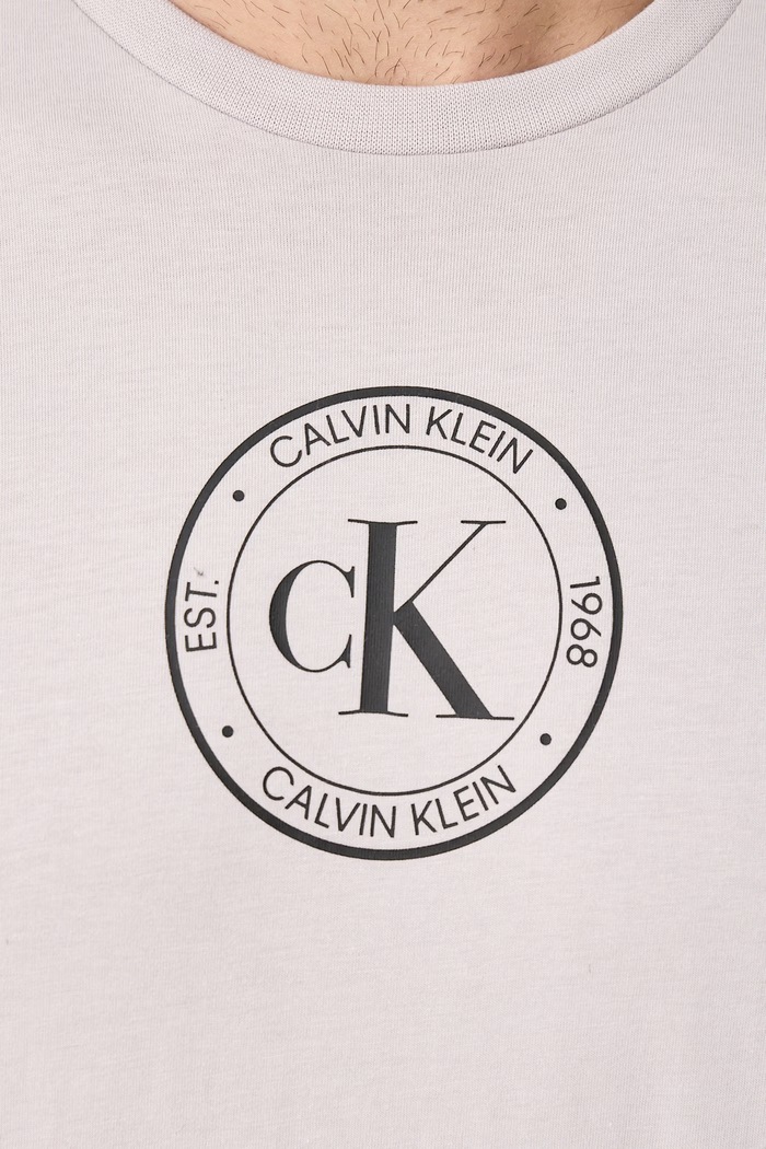 T-shirt męski bawełniany Calvin Klein Jeans LV04RH817G szary