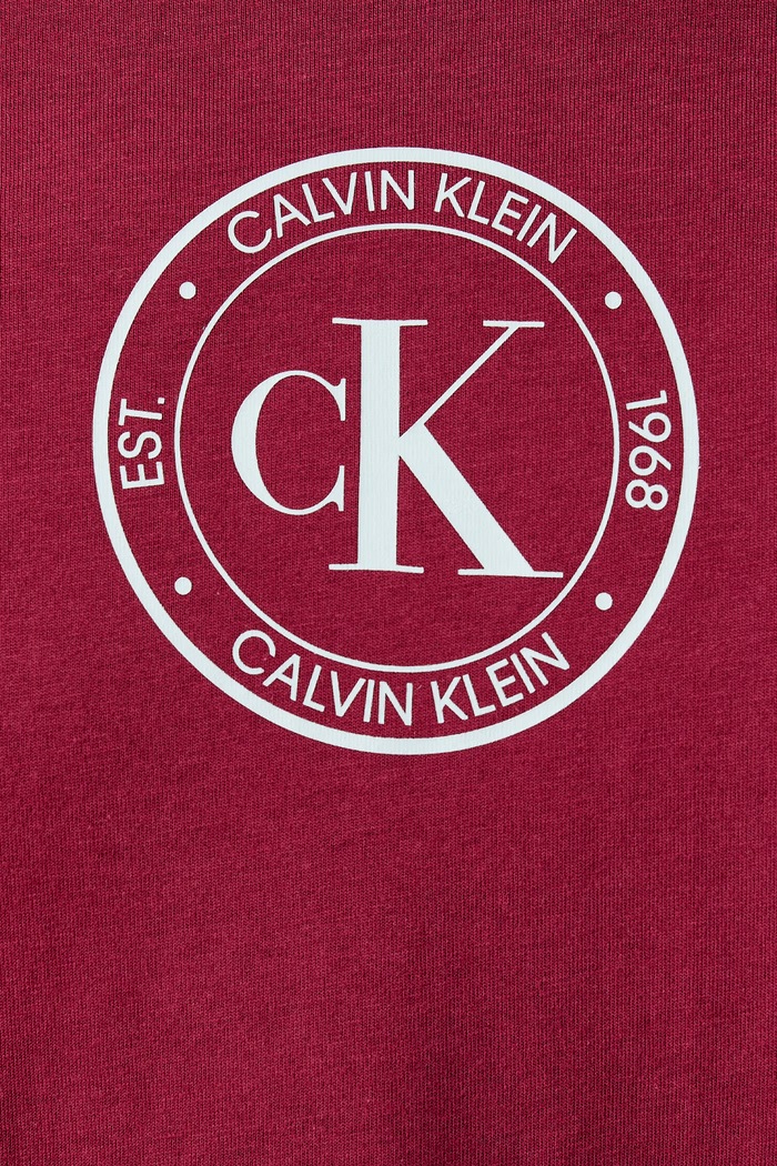 T-shirt męski bawełniany Calvin Klein Jeans bordowy LV04RH817G