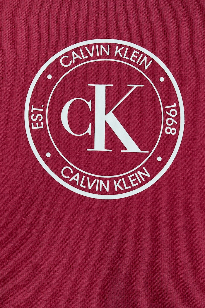 T-shirt męski bawełniany Calvin Klein Jeans bordowy LV04RH817G