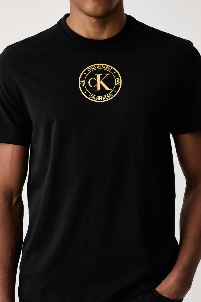 T-shirt męski bawełniany Calvin Klein Jeans LV04RH817G czarny