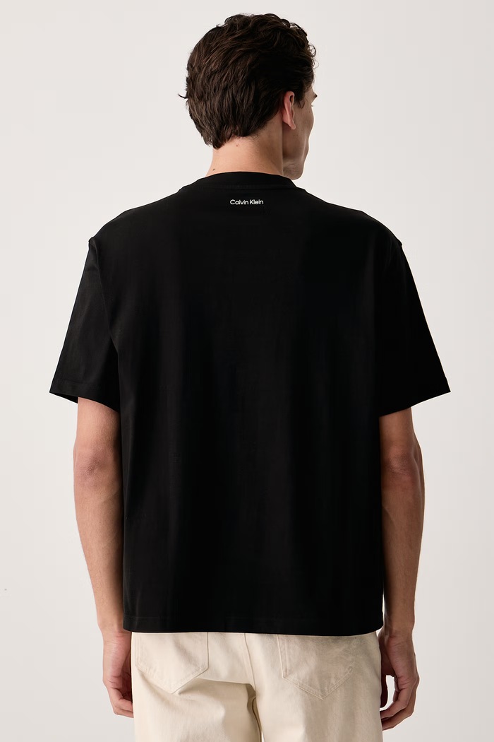 Odzież Calvin Klein Jeans T-shirt męski bawełniany LV04RH813G czarny