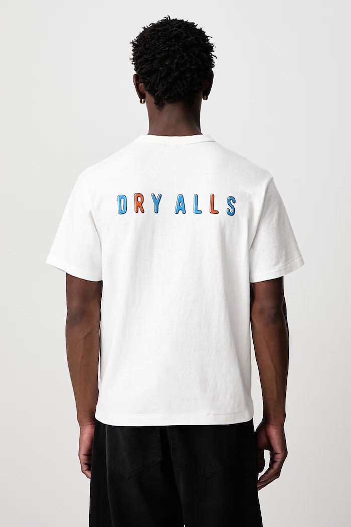 Odzież Human Made T-shirt bawełniany męski HM32TE023 biały