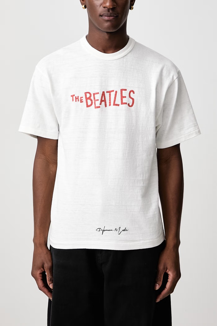 T-shirt bawełniany męski Human Made biały HM32TE002