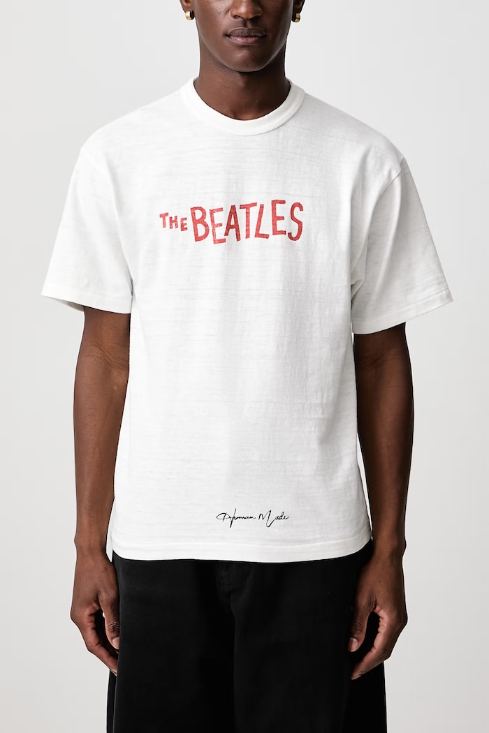 T-shirt bawełniany męski Human Made biały HM32TE002