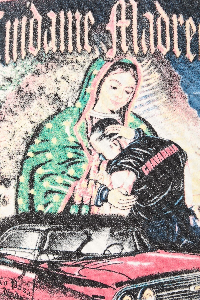 Willy Chavarria OS CUIDAME MADRECITA tričko bavlněné pánské MUJTE027.061N