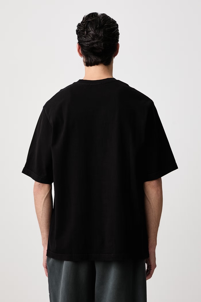 Îmbrăcăminte Willy Chavarria OS ETERNAL FASHION CREATIONS tricou din bumbac pentru bărbați MUJTE026.061N negru