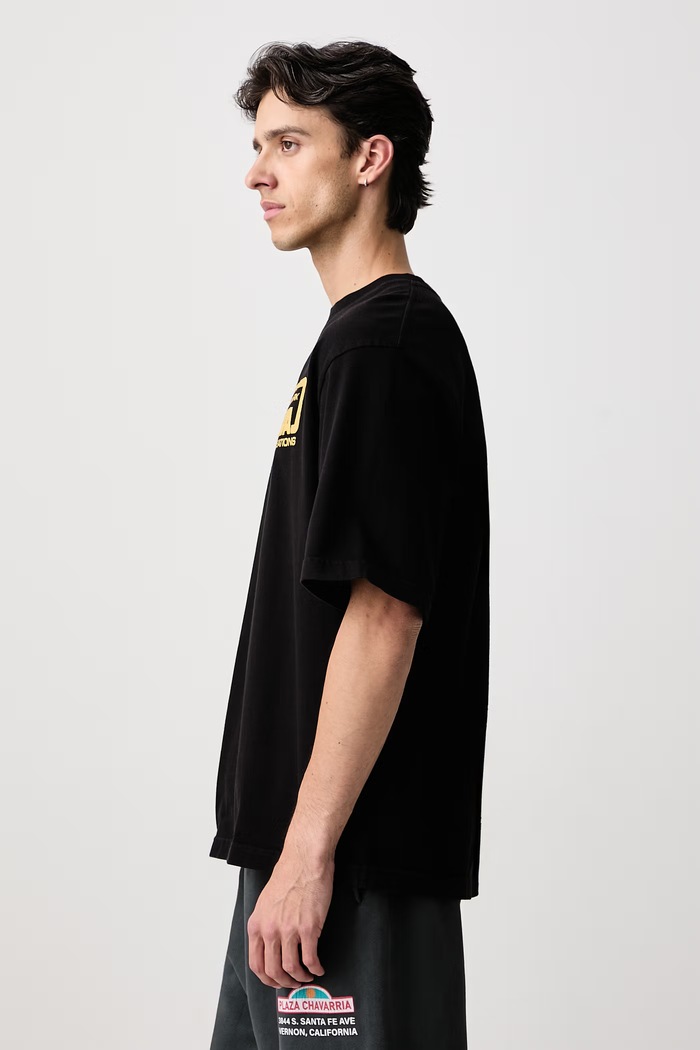 OS ETERNAL FASHION CREATIONS tricou din bumbac pentru bărbați Willy Chavarria MUJTE026.061N negru
