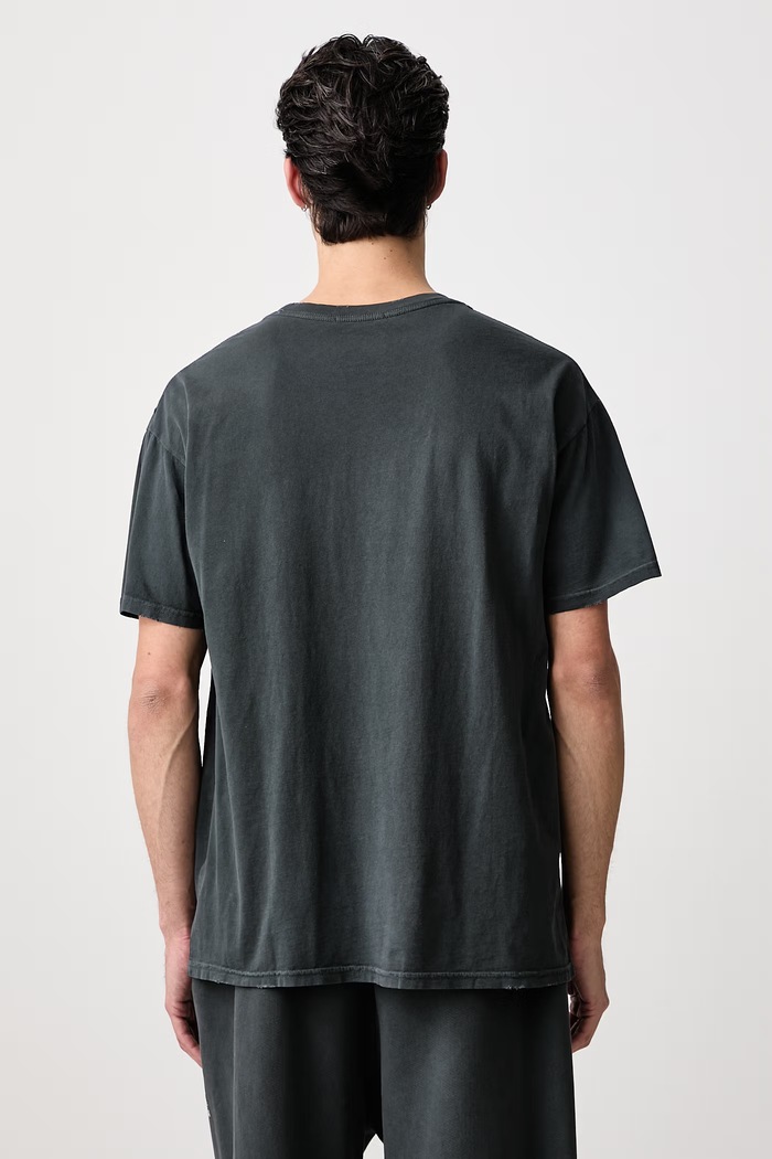 Îmbrăcăminte Willy Chavarria LEATHER DADDY EASY tricou oversized din bumbac pentru bărbați MUJTE019.062N negru