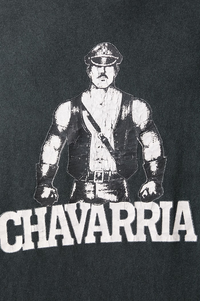 Willy Chavarria LEATHER DADDY EASY tricou oversized din bumbac pentru bărbați MUJTE019.062N