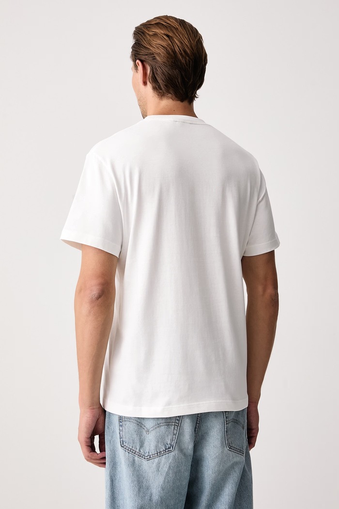 Lacoste T-shirt basic męski bawełniany TH9761 biały AW26