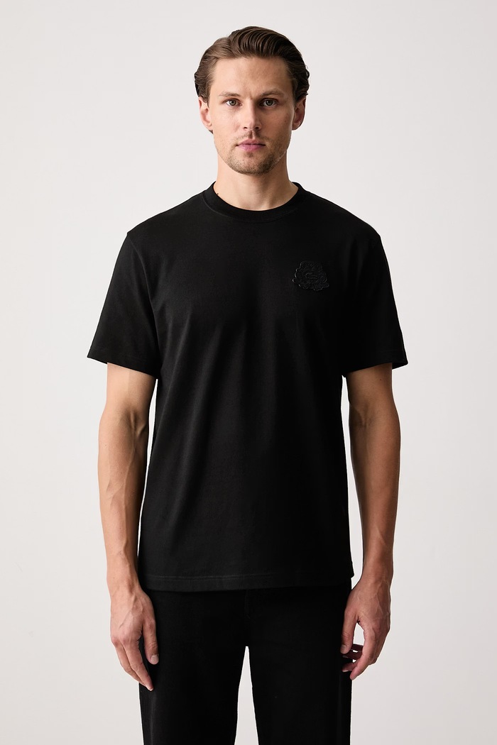 Lacoste T-shirt basic męski bawełniany czarny TH9761