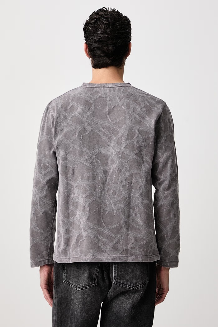 Clothing BEAMS Longsleeve with cotton Men's 1114.1238.147 gray
