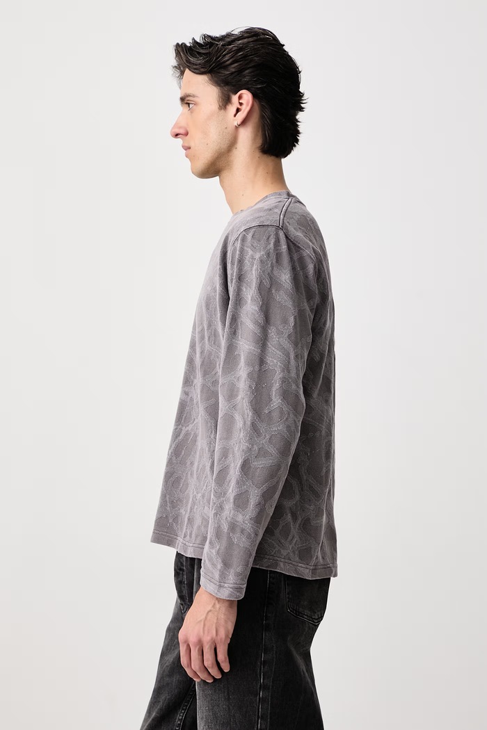 Longsleeve with cotton Men's BEAMS 1114.1238.147 gray