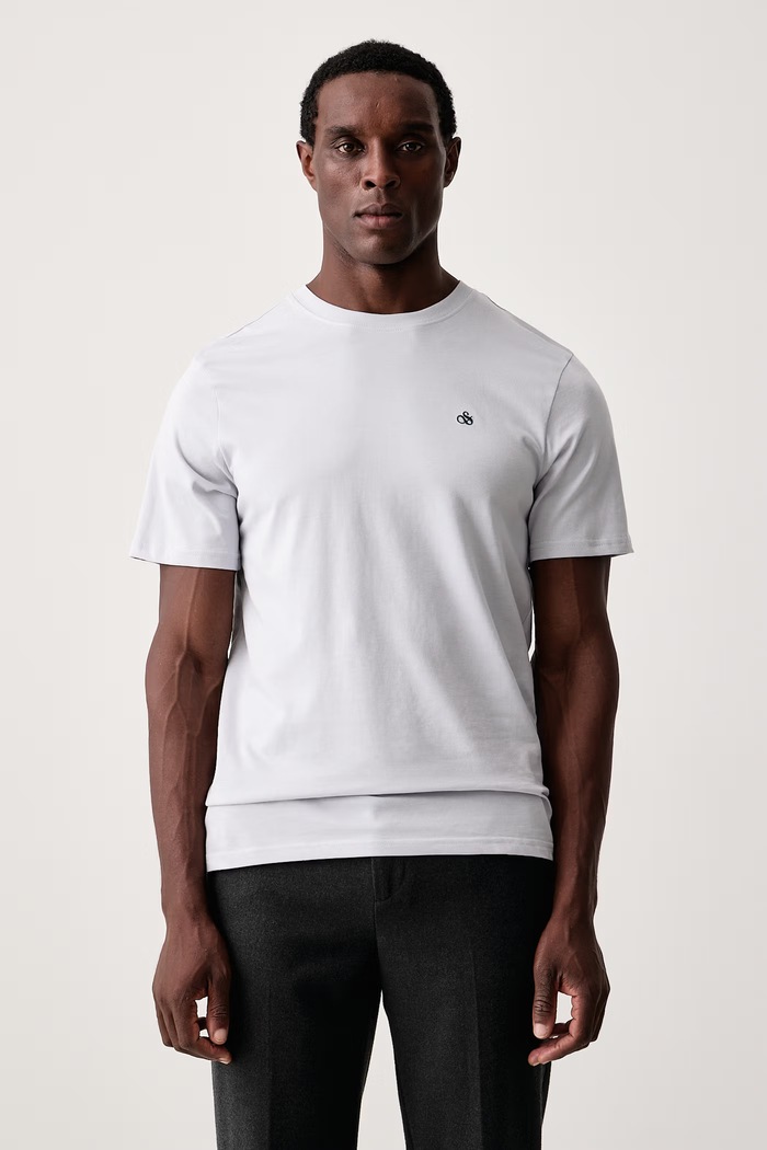 Scotch & Soda T-shirt męski bawełniany szary 184409
