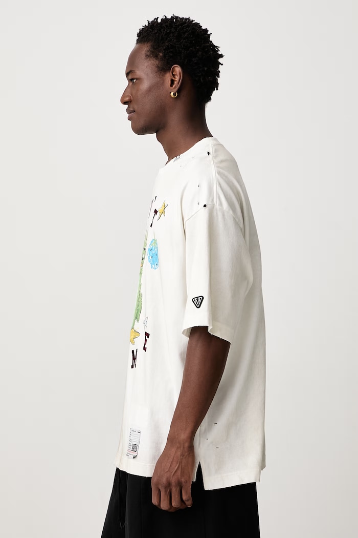 T-shirt in cotone da uomo Maison MIHARA YASUHIRO J17TS811 beige