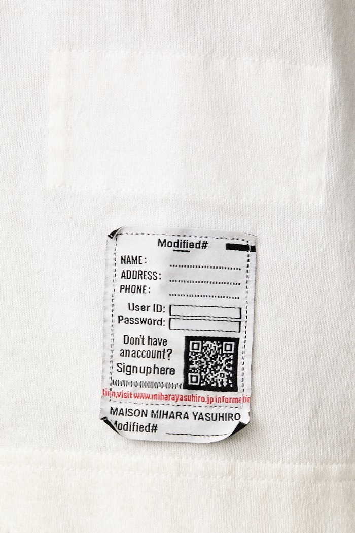 Maison MIHARA YASUHIRO T-shirt in cotone da uomo J17TS811