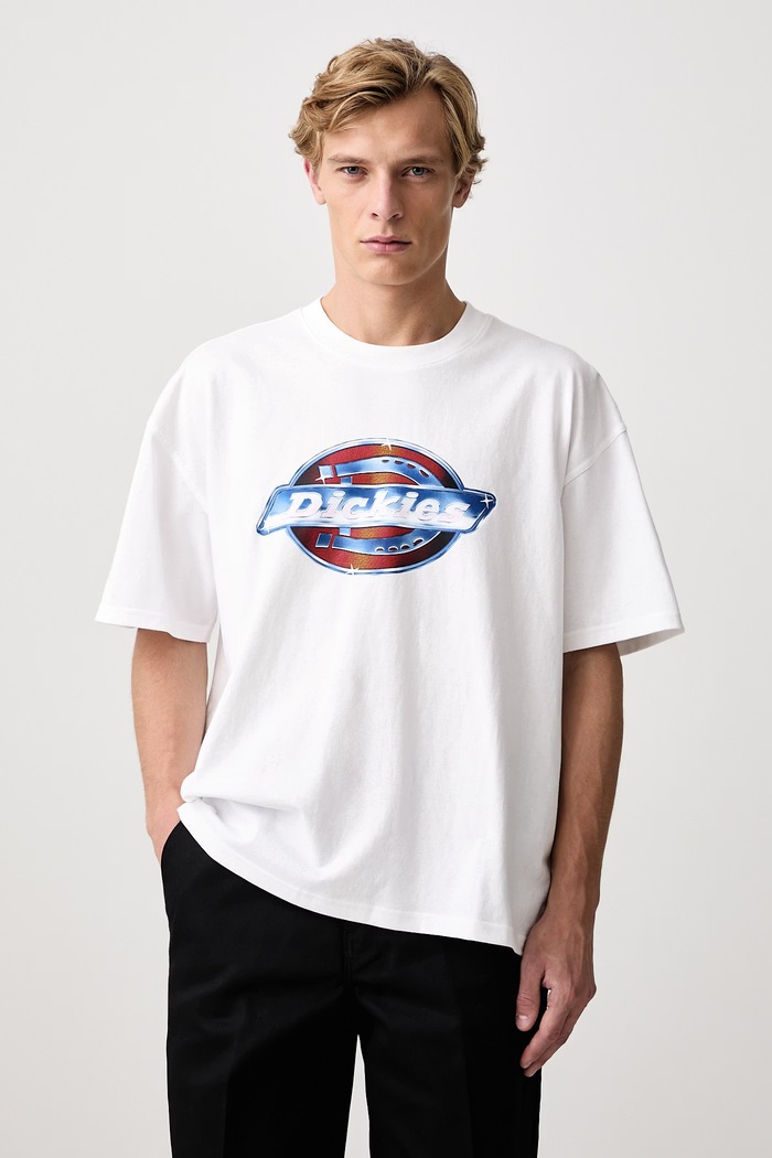 Dickies T-shirt męski bawełniany biały DK0A8DTG0WH1