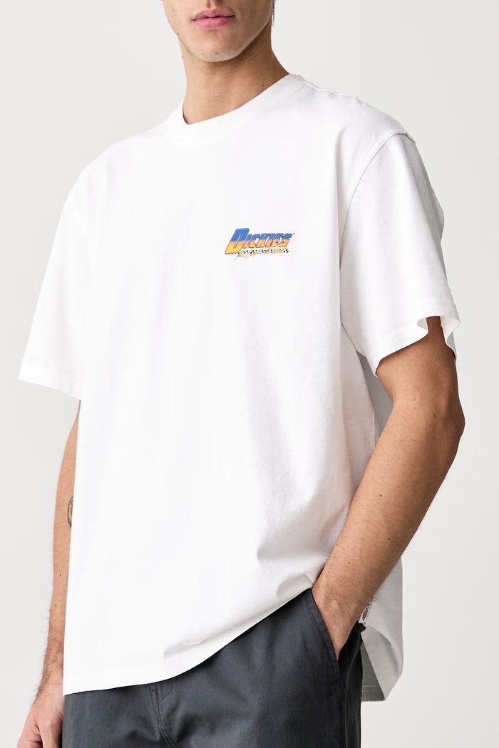 T-shirt męski bawełniany Dickies DK0A8CD30WH1 biały