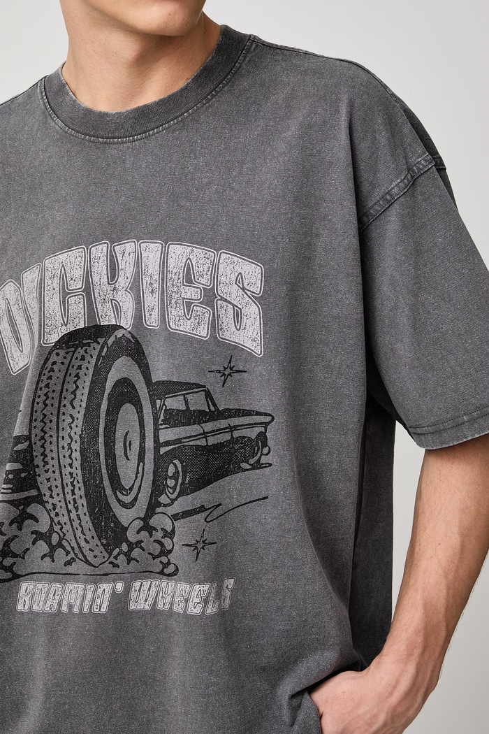 T-shirt męski bawełniany Dickies DK0A8CIM0CH1 szary