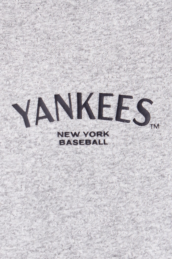T-shirt męski z bawełną MLB New York Yankees 47 brand szary 15126262