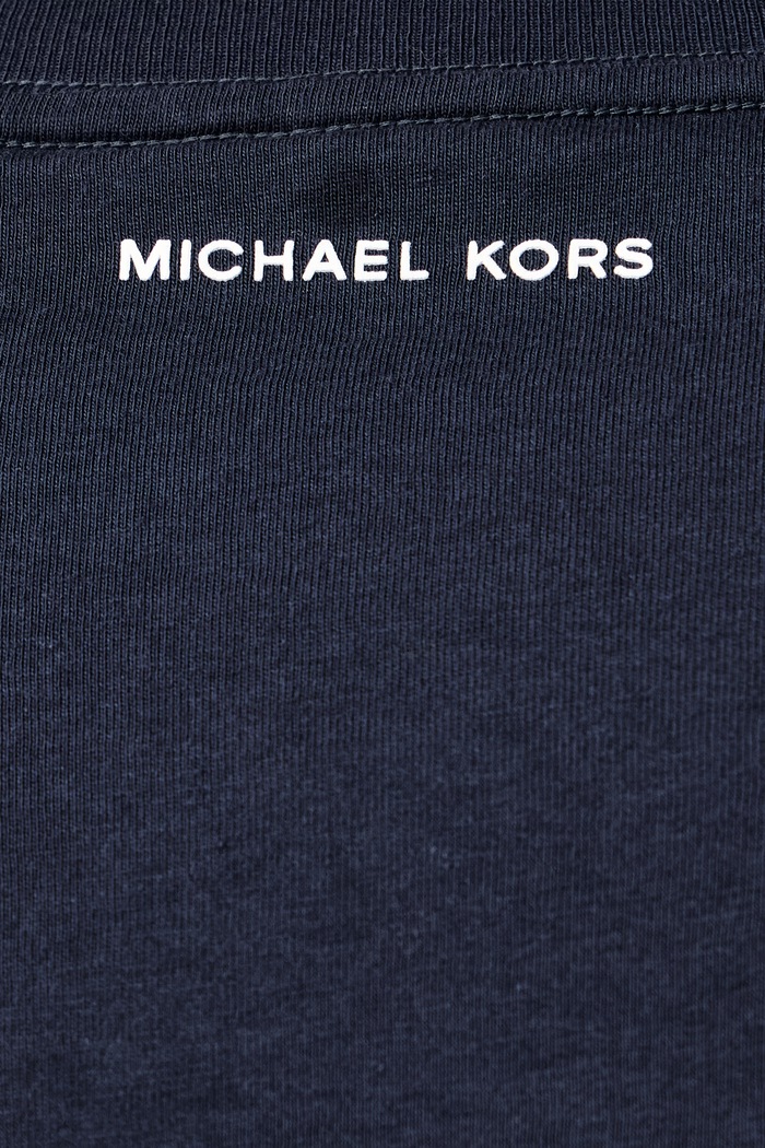 T-shirt męski bawełniany Michael Kors granatowy CF6535XFV4