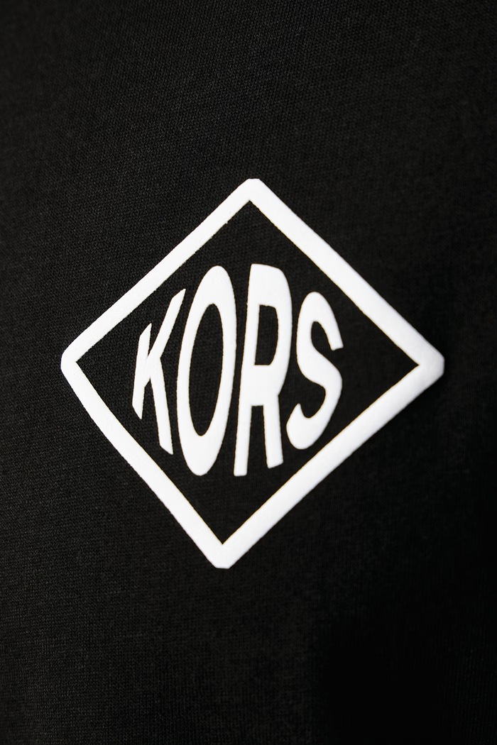 T-shirt męski bawełniany Michael Kors czarny CF6535KFV4