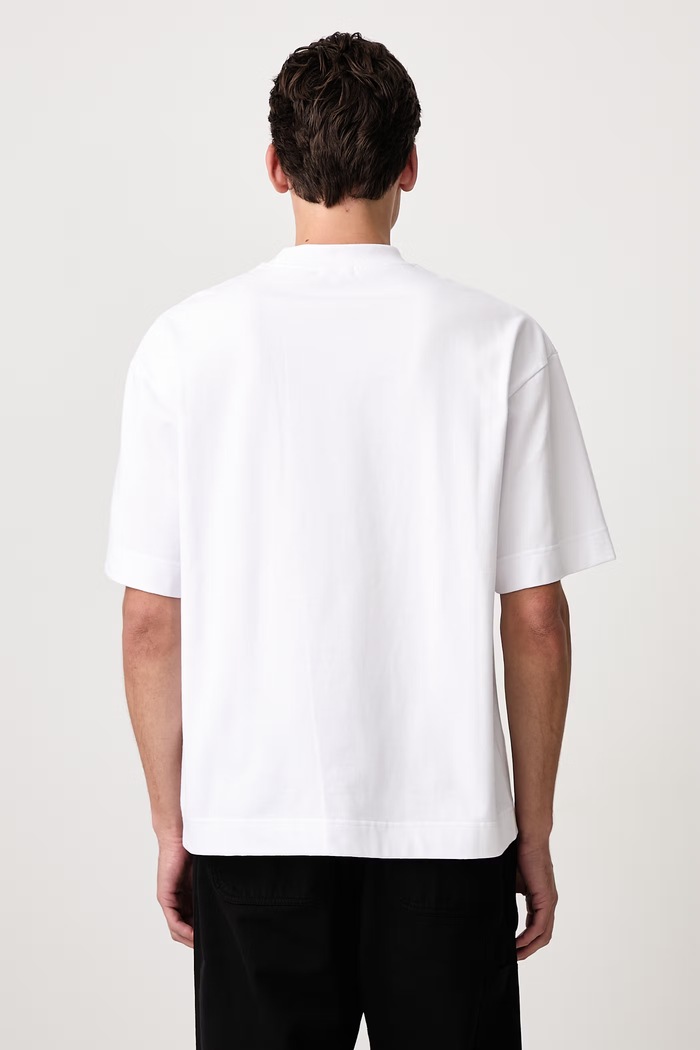 Odzież House of Errors Embroidered Paint Splatter T-shirt bawełniany męski HEFW26TT10012 biały