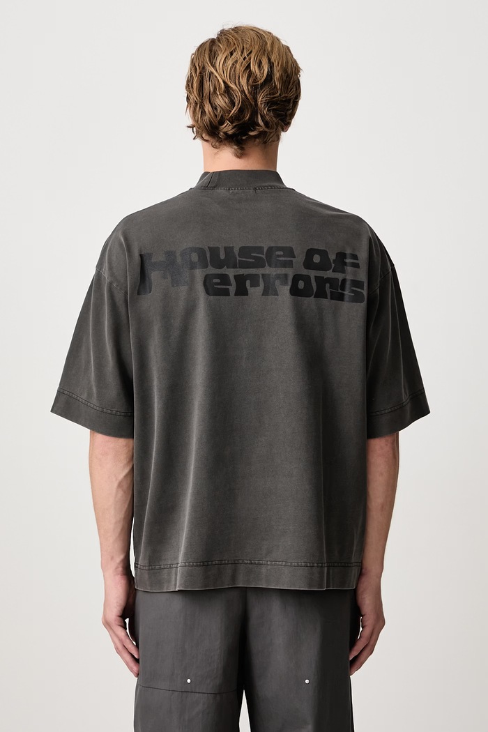 Abbigliamento House of Errors All Seeing t-shirt in cotone da uomo HEFW26TT09012 grigio