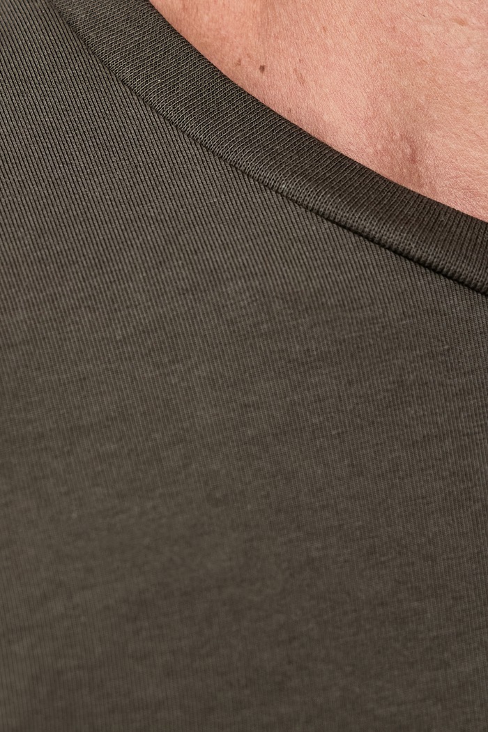 T-shirt męski z bawełną Lindbergh 30.48003E zielony