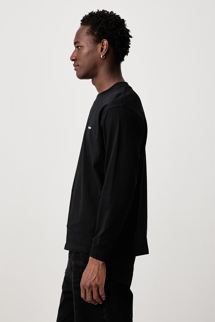 Longsleeve bawełniany męski Barbour MTS1631BK31 czarny