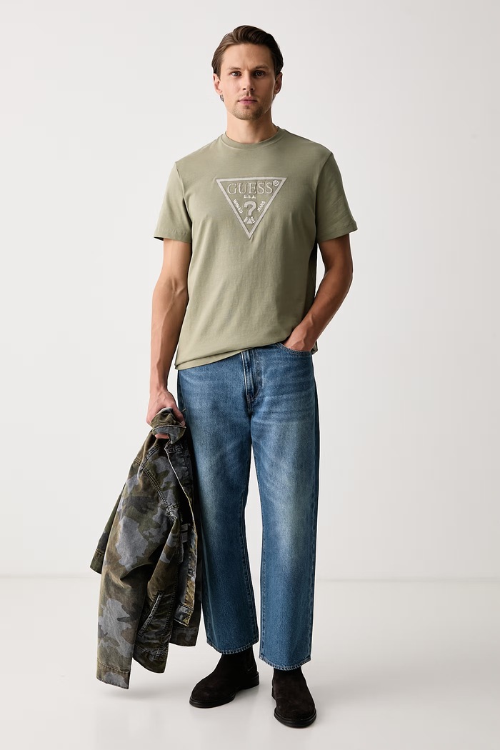 Guess T-shirt ανδρικό βαμβακερό M6BI56.K6193 πράσινο AW26