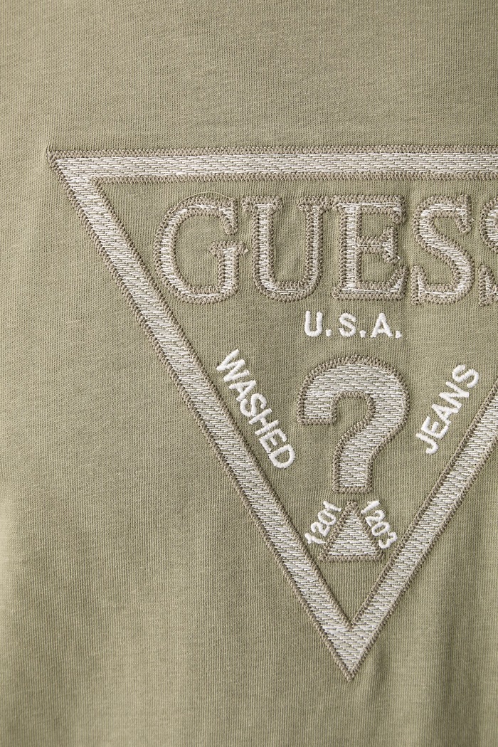 T-shirt ανδρικό βαμβακερό Guess πράσινο M6BI56.K6193
