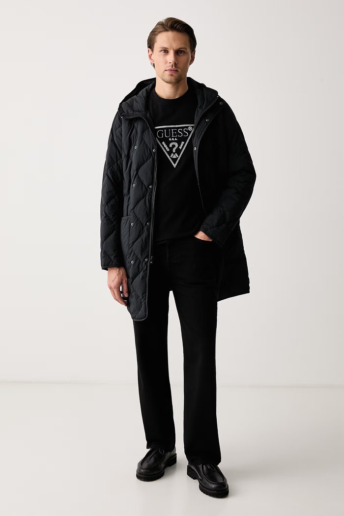 Guess T-shirt ανδρικό βαμβακερό M6BI56.K6193 μαύρο AW26
