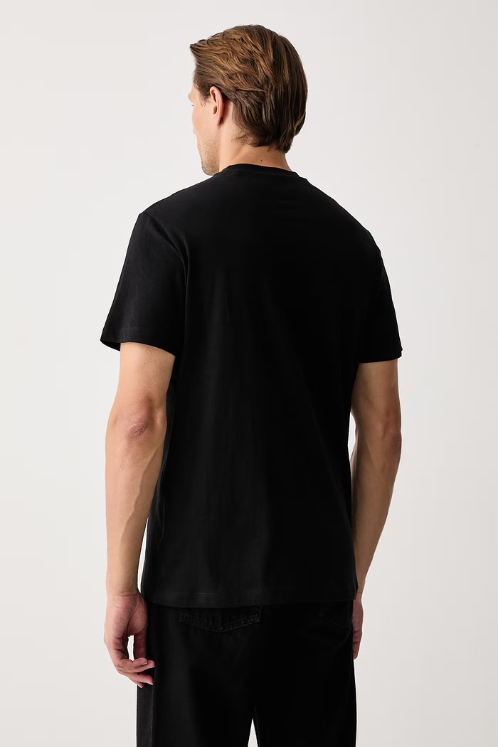 Ρούχα Guess T-shirt ανδρικό βαμβακερό M6BI56.K6193 μαύρο