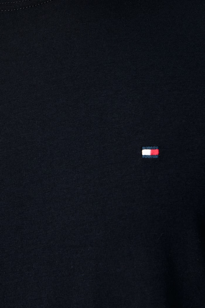 T-shirt męski z bawełną Tommy Hilfiger MW0MW27539 granatowy