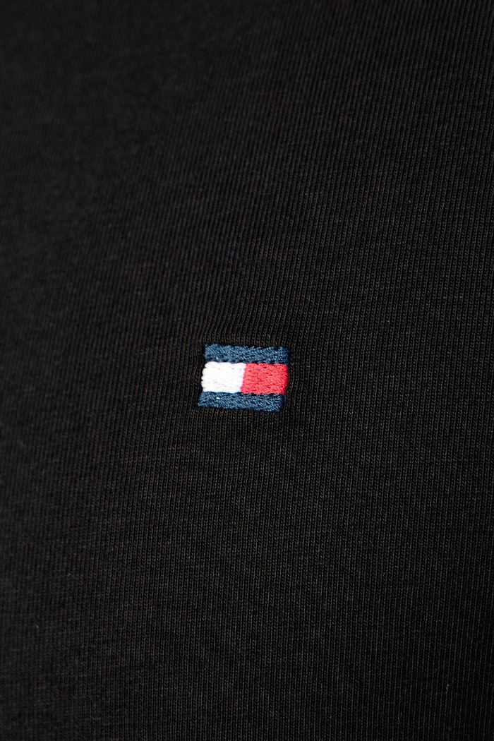 T-shirt męski z bawełną Tommy Hilfiger MW0MW27539 czarny