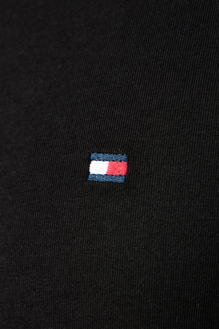 T-shirt męski z bawełną Tommy Hilfiger MW0MW27539 czarny